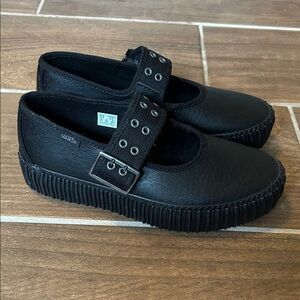 Vans Women’s Black Mary Jane Strap Platform Shoes